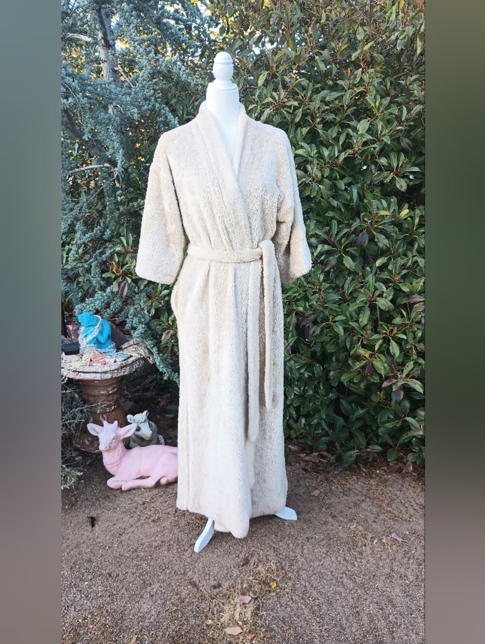 True Vintage Faux Fur Robe Jungle Lining